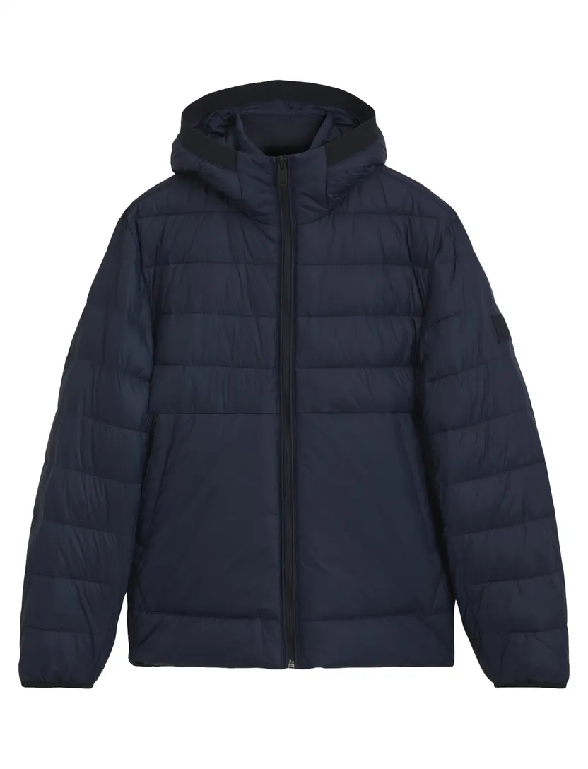 Gewatteerde jas BOSS Orange donkerblauw