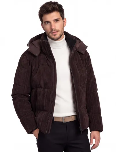 Hugo Boss Pufferjas BOSS Orange bruin Style Ofrost