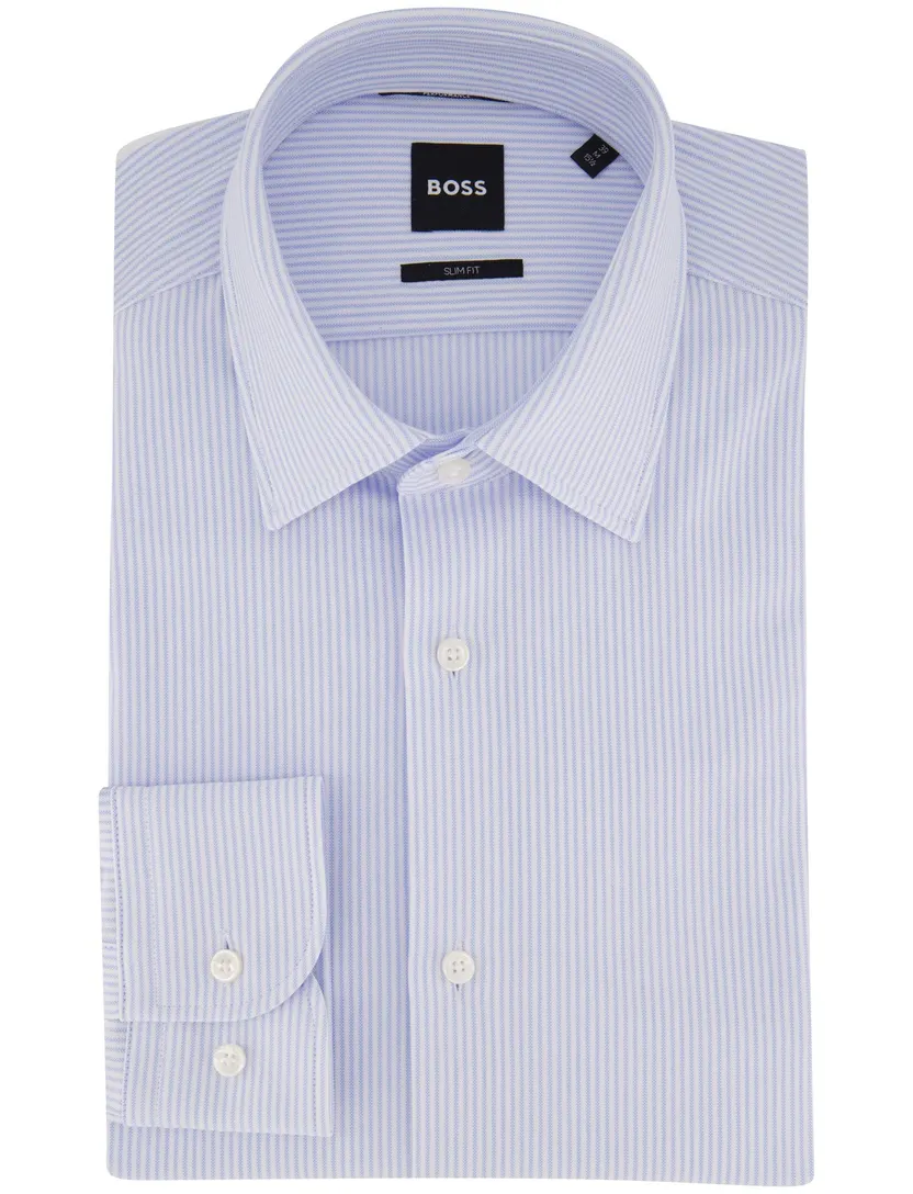Overhemd BOSS P-Hank lichtblauw jersey