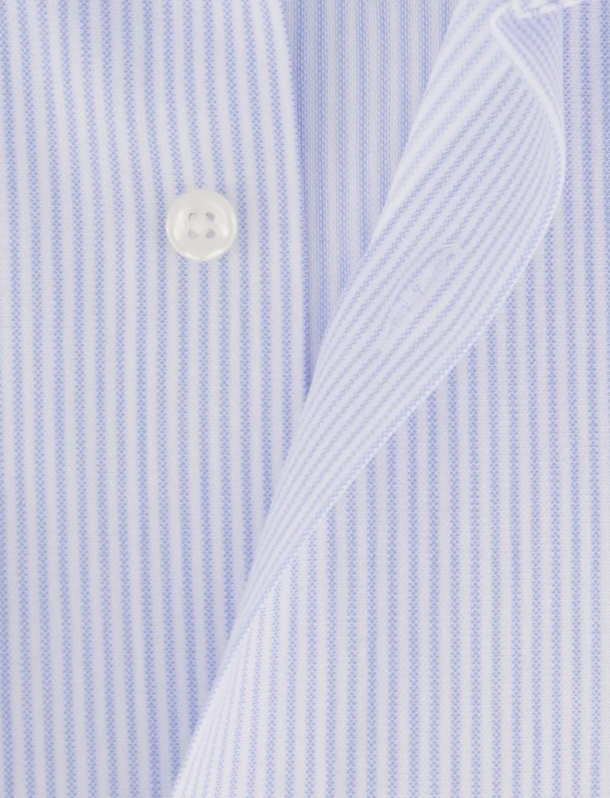 BOSS P-Hank overhemd lichtblauw gestreept jersey