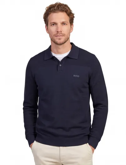 Hugo Boss Poloshirts BOSS Green donkerblauw