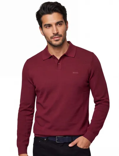 Hugo Boss BOSS Green poloshirt bordeaux