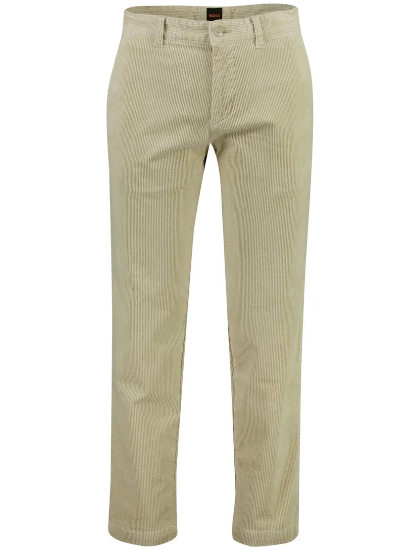 Broek BOSS Orange beige rib