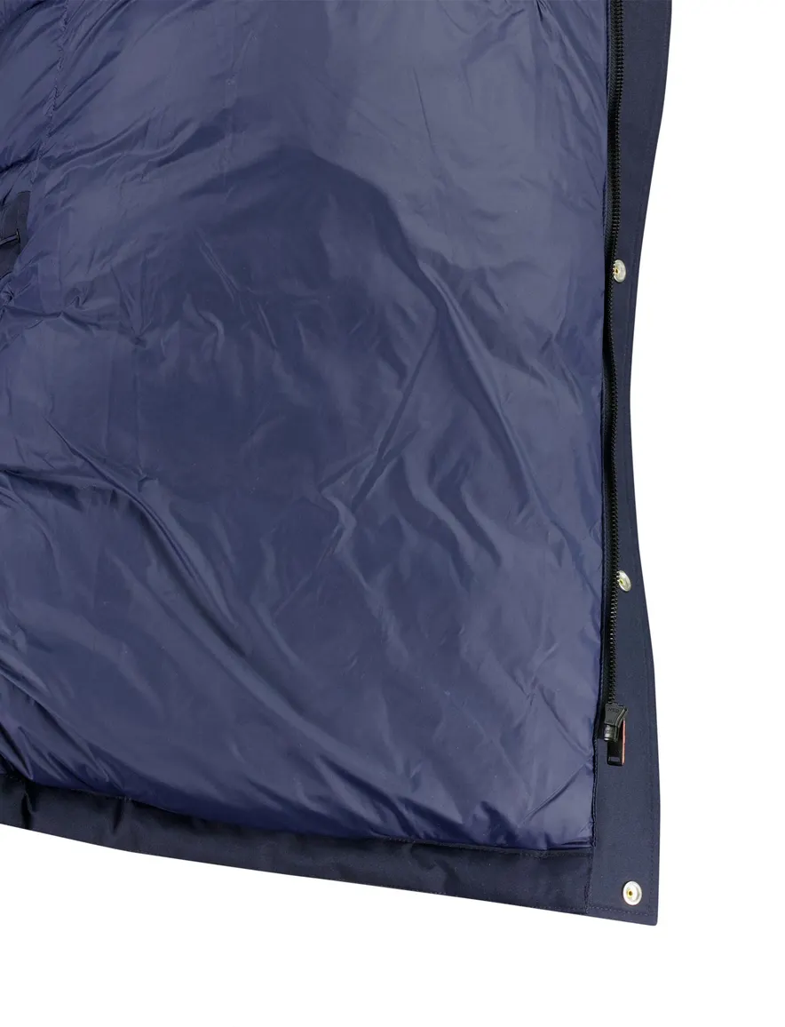 BOSS Black parka jas donkerblauw waterafstotend