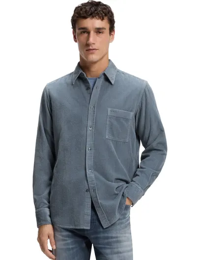 Hugo Boss BOSS Orange overhemd blauw Style Regelant