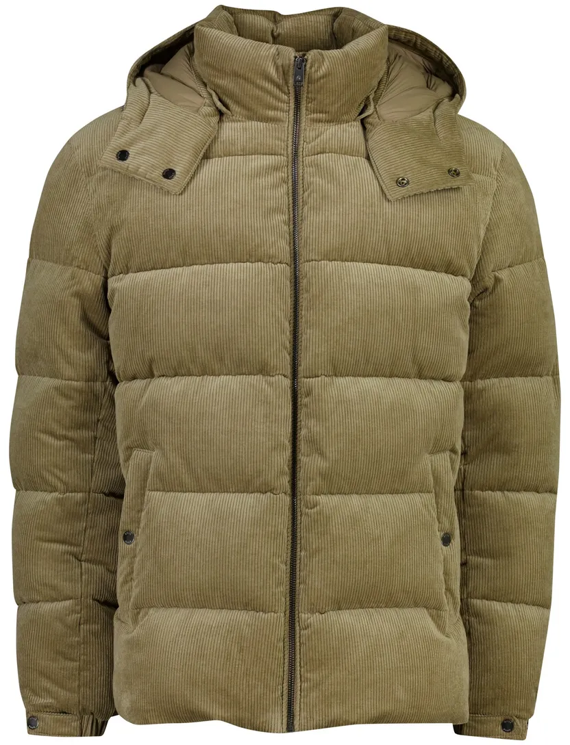Gewatteerde jas BOSS Black khaki