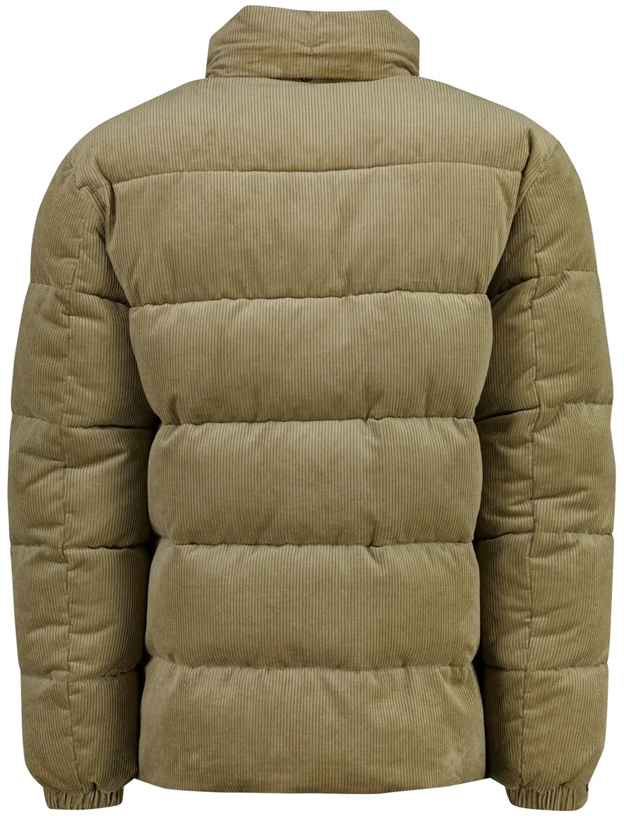 BOSS Black gewatteerde jas khaki