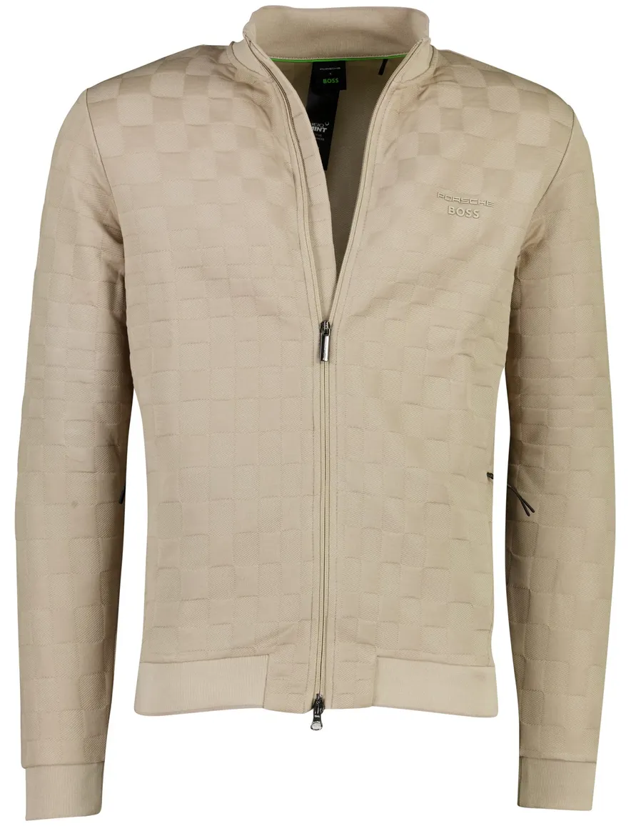 BOSS Green vest beige geprint