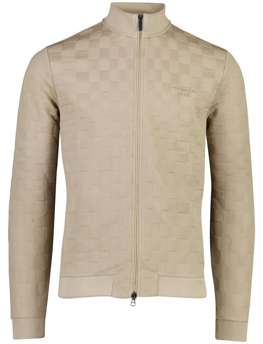 BOSS Green vest beige geprint