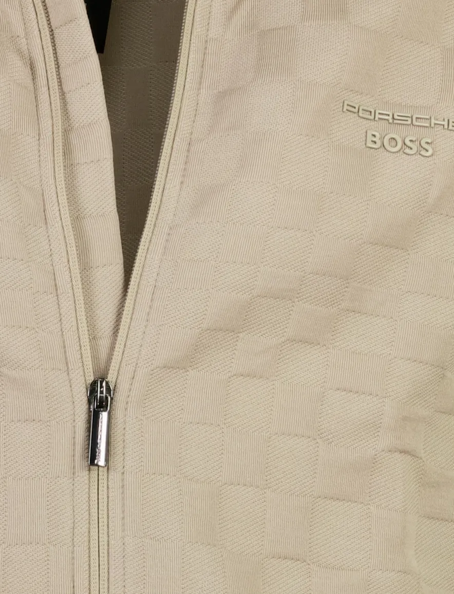 BOSS Green vest beige geprint