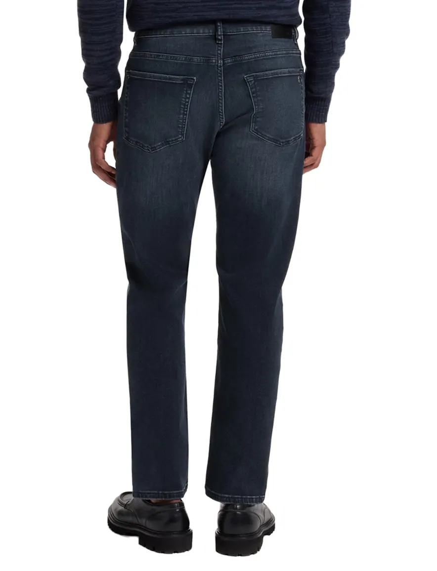 BOSS Orange broeken donkerblauw 5 pocket spijker