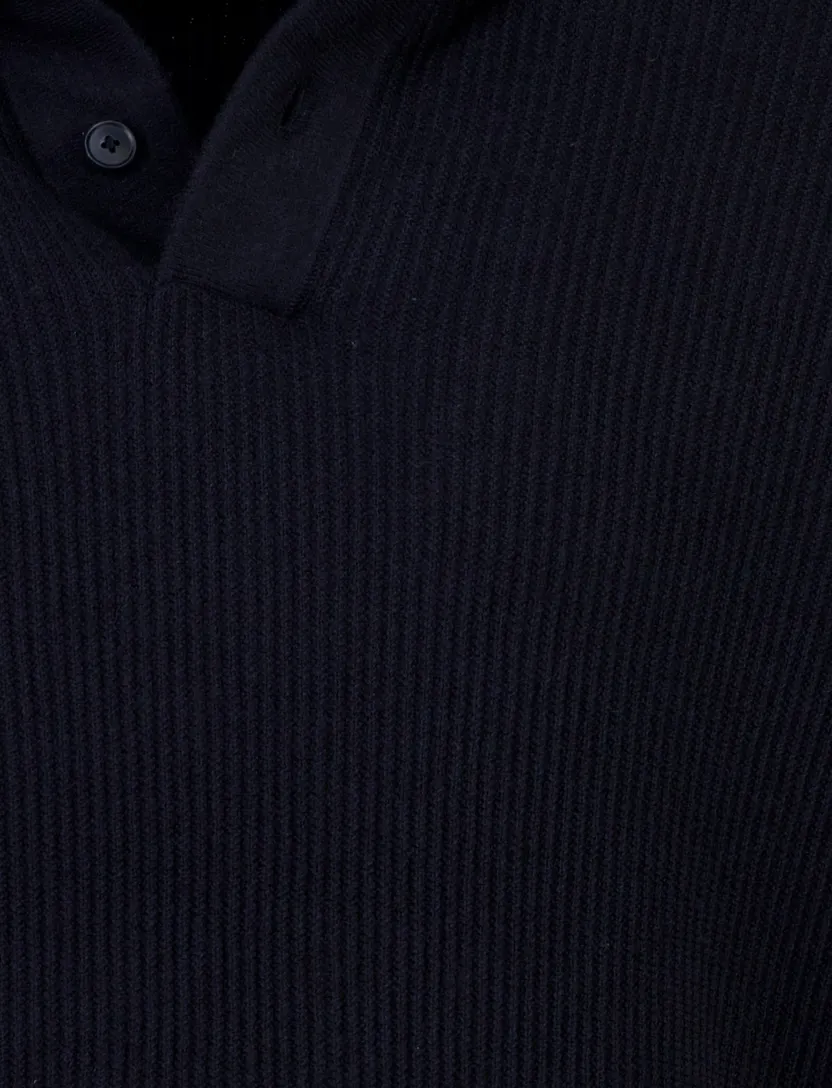 Poloshirt BOSS Orange donkerblauw wol