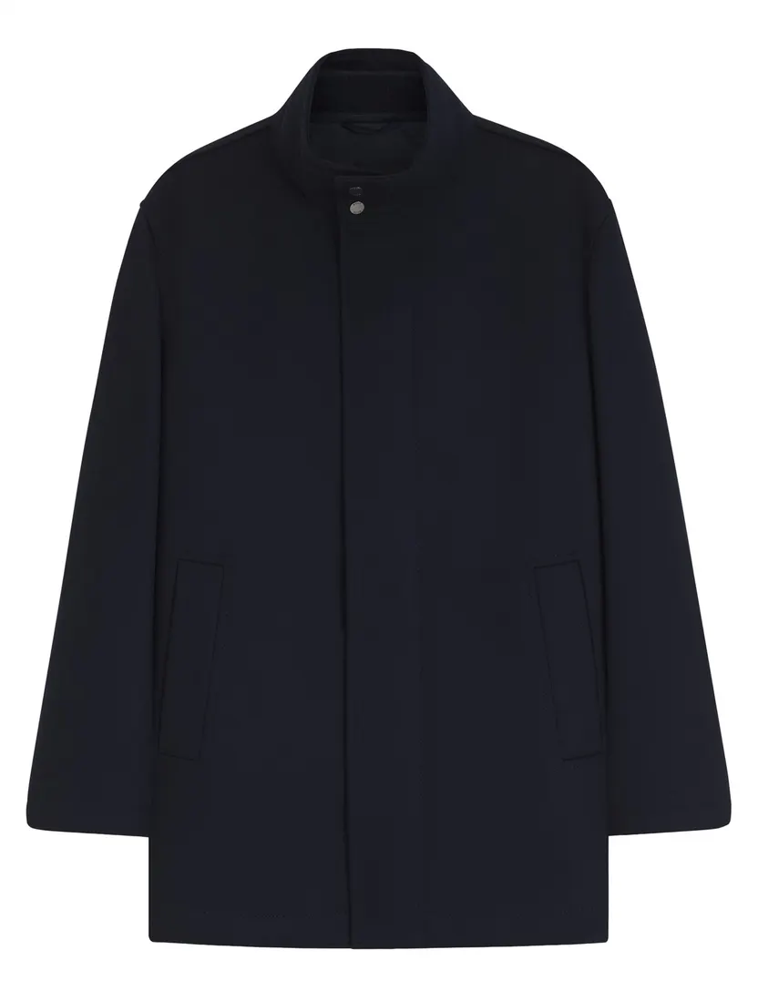 Overjas BOSS Black donkerblauw