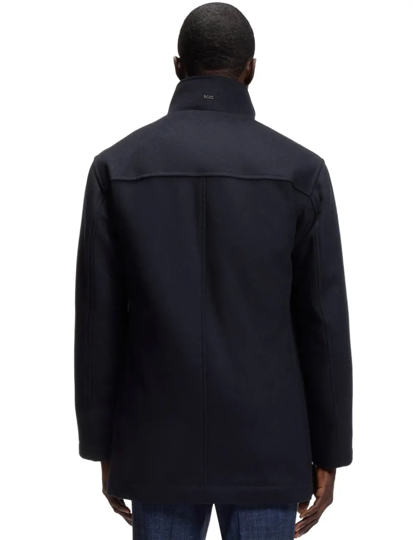 Overjas BOSS Black donkerblauw