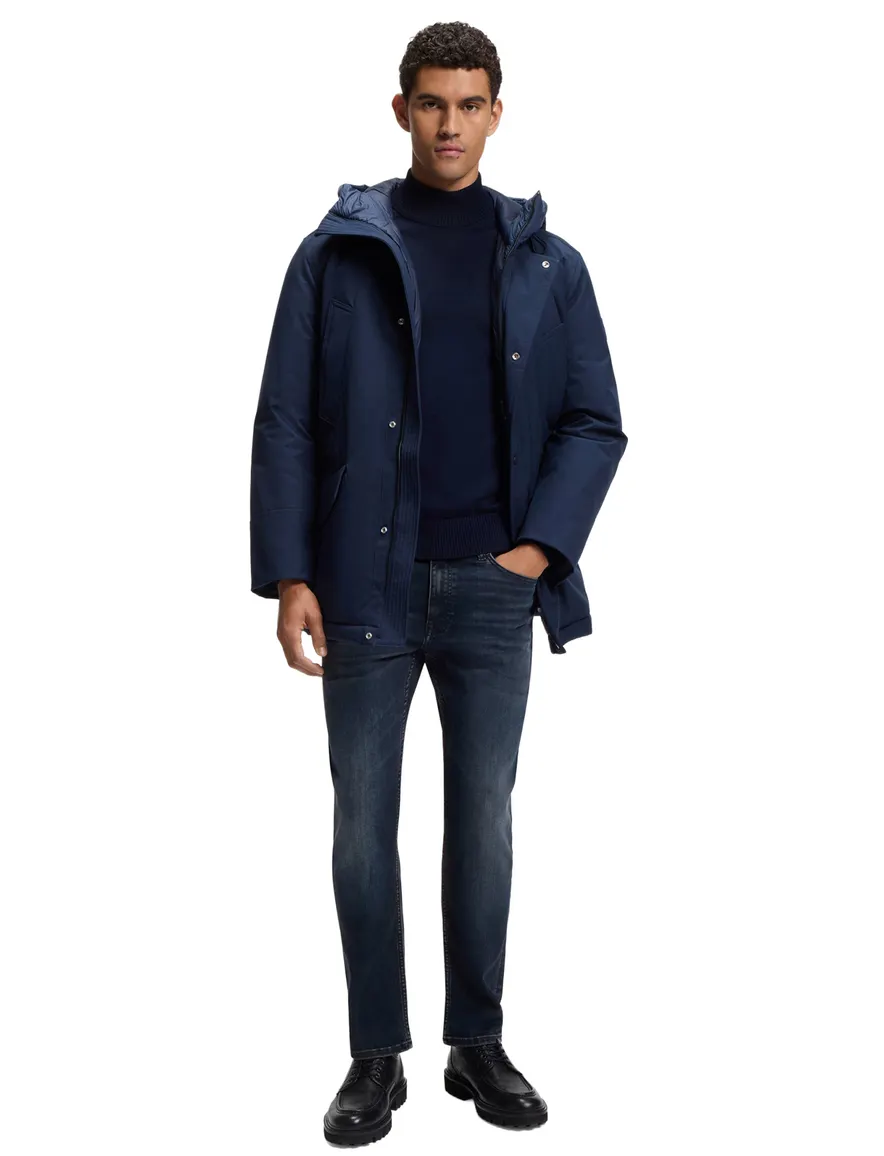 BOSS Orange spijkerbroek donkerblauw 5 pocket model