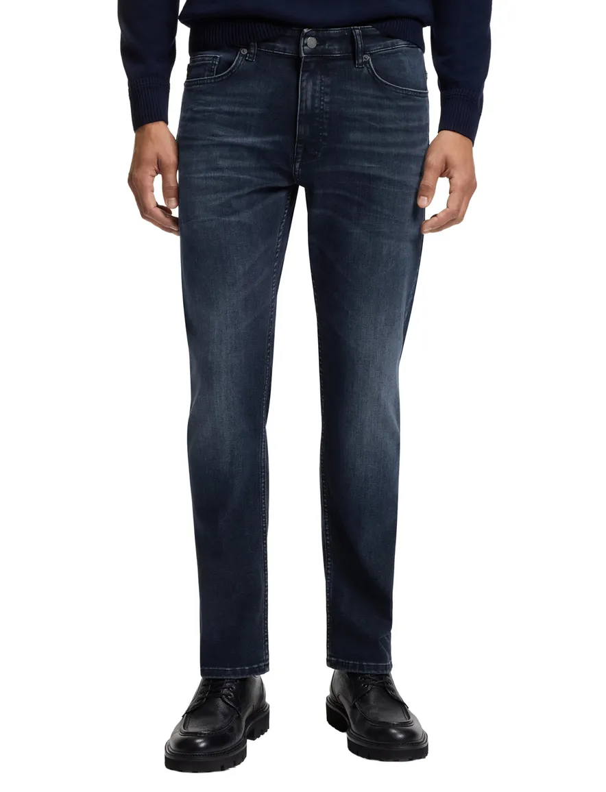 BOSS Orange spijkerbroek donkerblauw 5 pocket model
