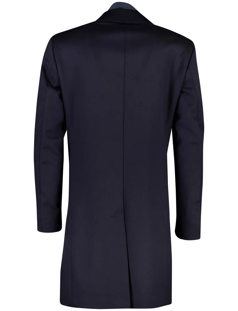 Overjas BOSS Black donkerblauw met rits