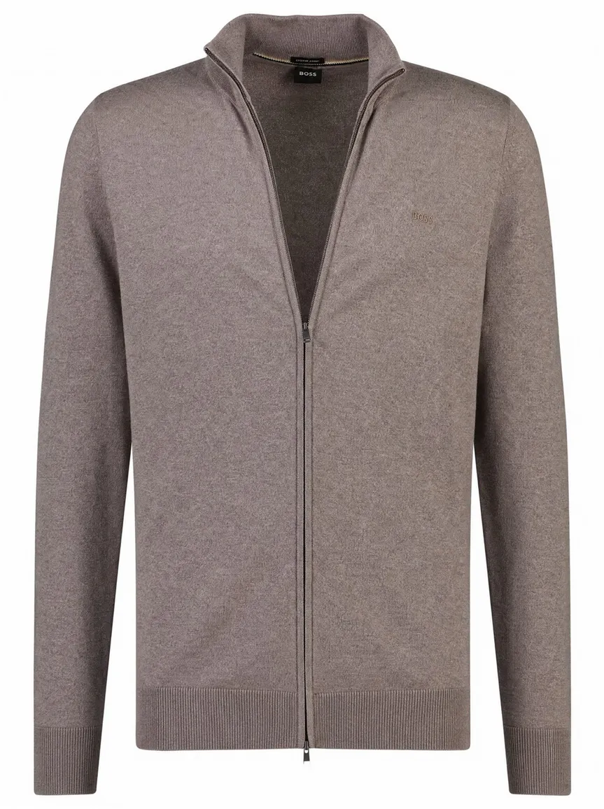BOSS Black vest bruin gebreid