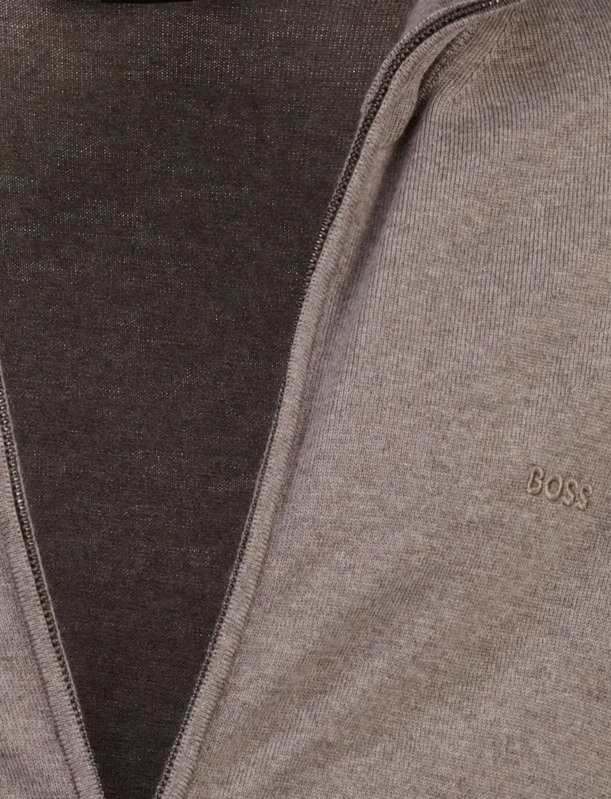 BOSS Black vest bruin gebreid