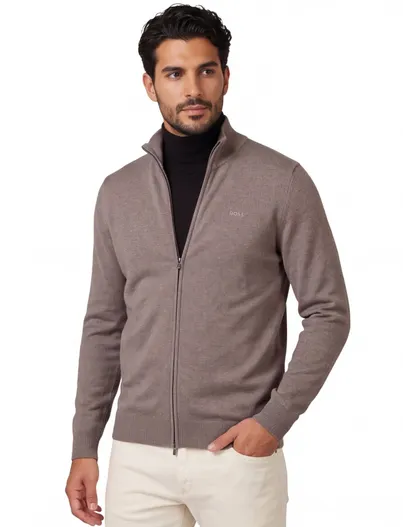 Hugo Boss BOSS Black vest bruin gebreid