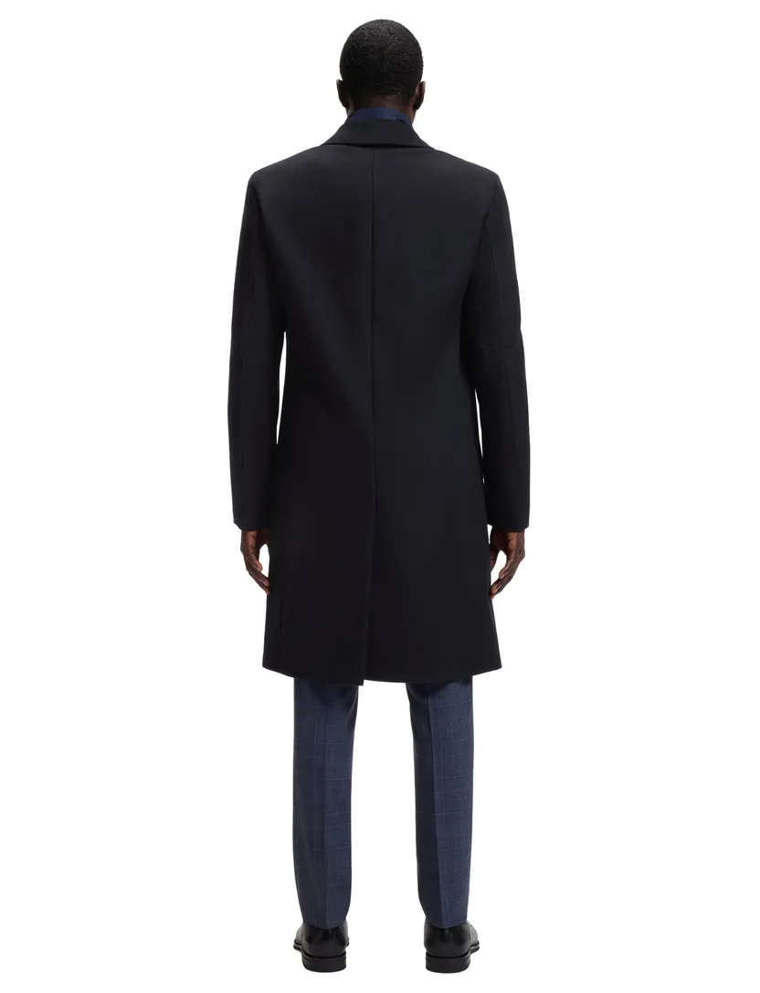 Overjas BOSS Black donkerblauw onderjas met rits