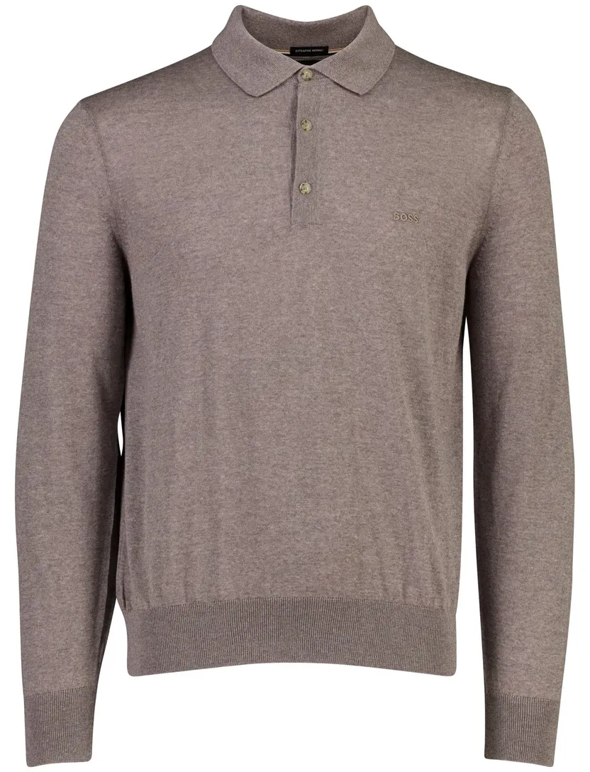 Poloshirt BOSS Black bruin wol