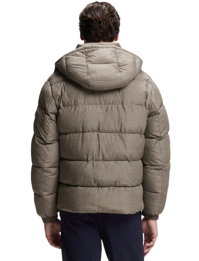 Pufferjas BOSS Black beige normale fit