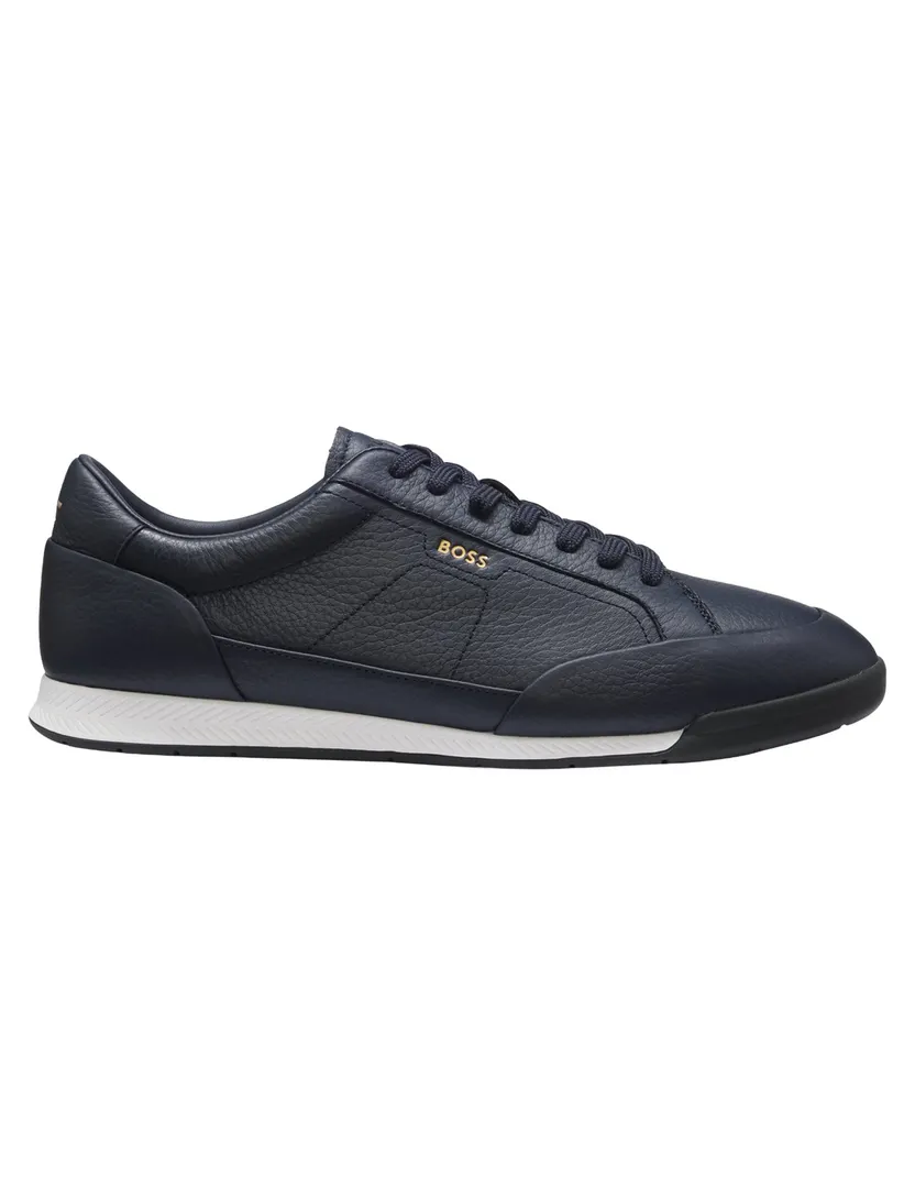 Schoenen BOSS Black donkerblauw generfd leer