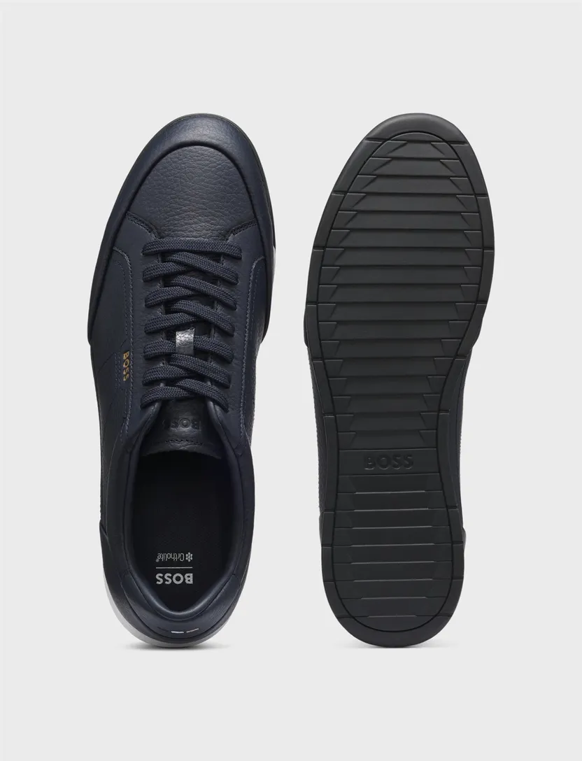 Schoenen BOSS Black donkerblauw generfd leer