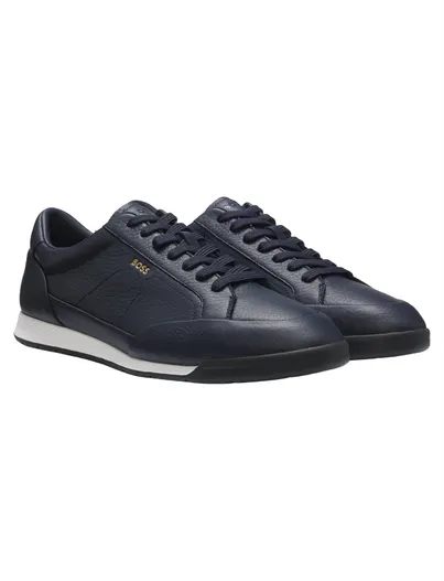 Hugo Boss Schoenen BOSS Black donkerblauw generfd leer