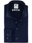 Overhemd R2 donkerblauw geruit slim fit