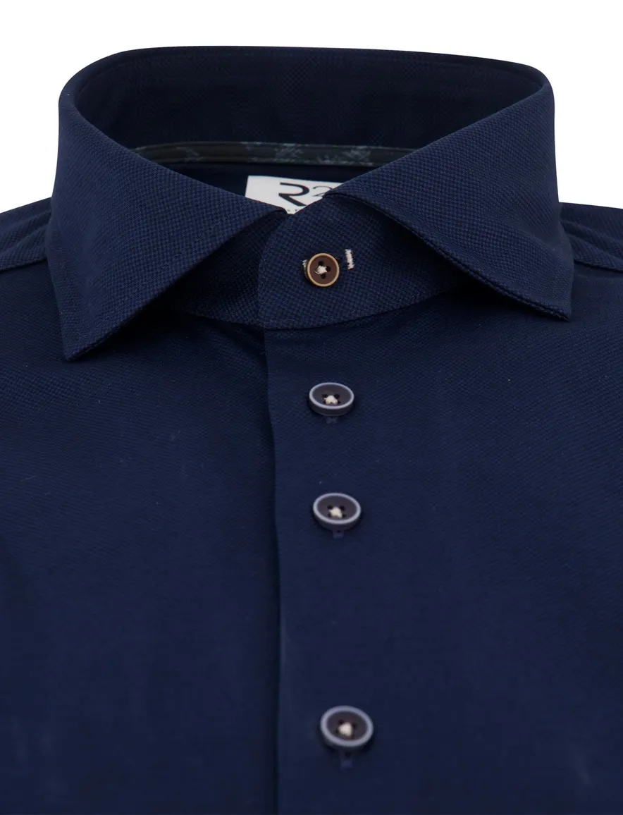 Overhemd R2 donkerblauw