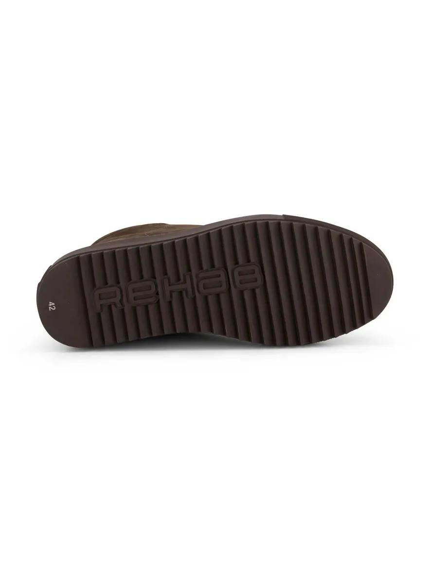 Rehab sneakers bruin effen