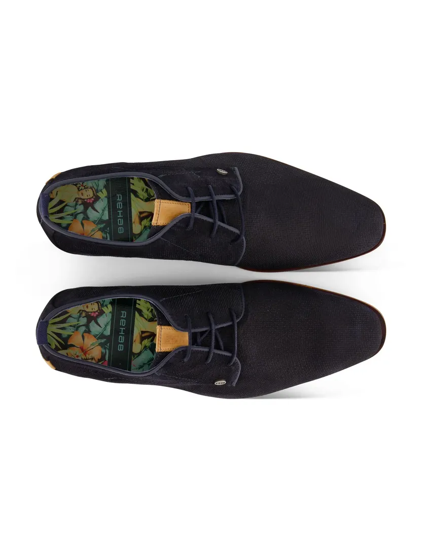 Schoenen Rehab donkerblauw veterschoenen