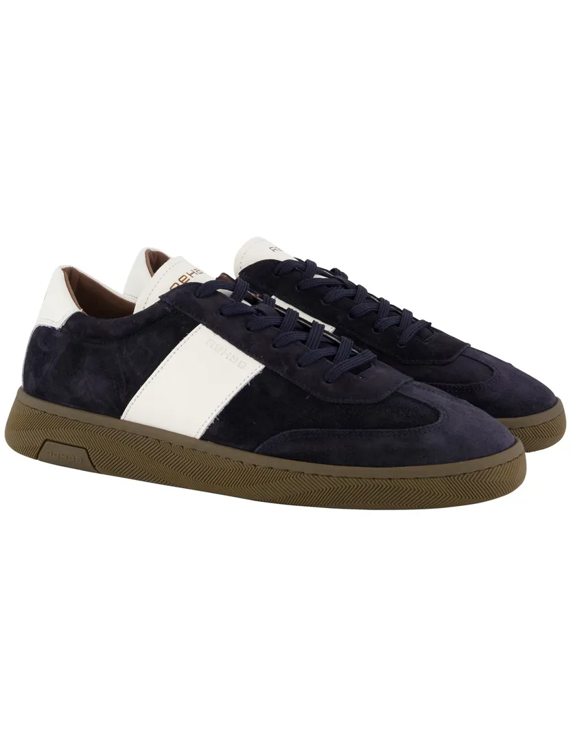 Rehab sneakers donkerblauw leer