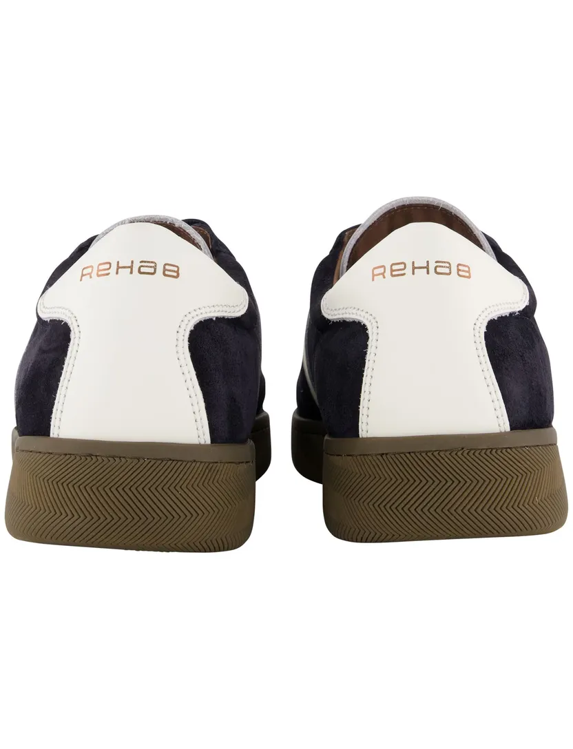 Rehab sneakers donkerblauw leer