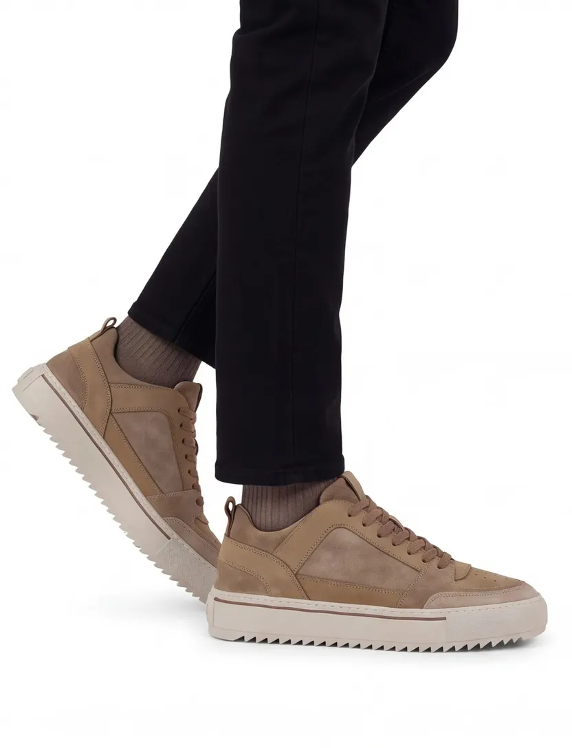 Sneakers Rehab grijs leer