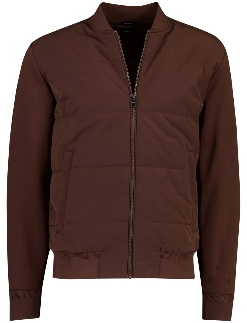 Gewatteerde jas BOSS Black bruin