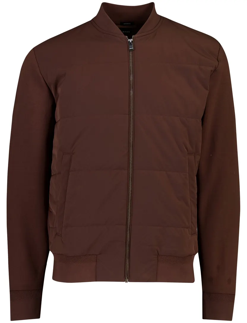 Gewatteerde jas BOSS Black bruin