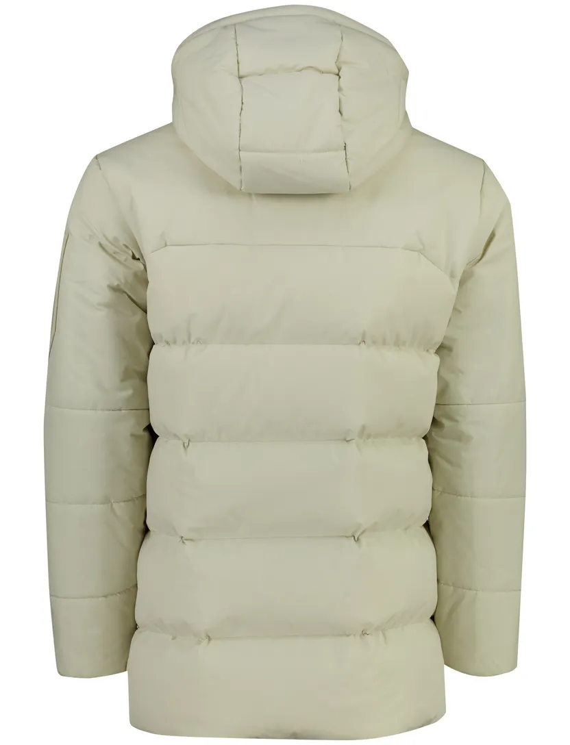 Parka jas BOSS Green creme polyester