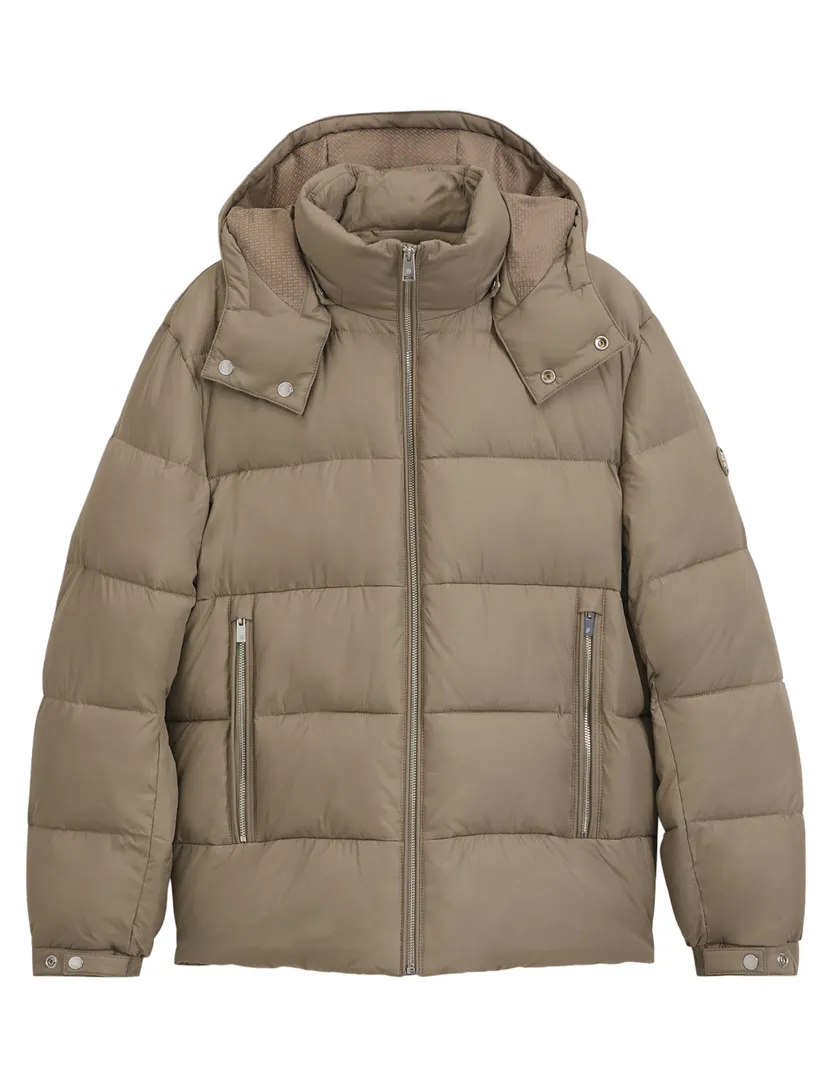 Pufferjas BOSS Black beige gevoerd