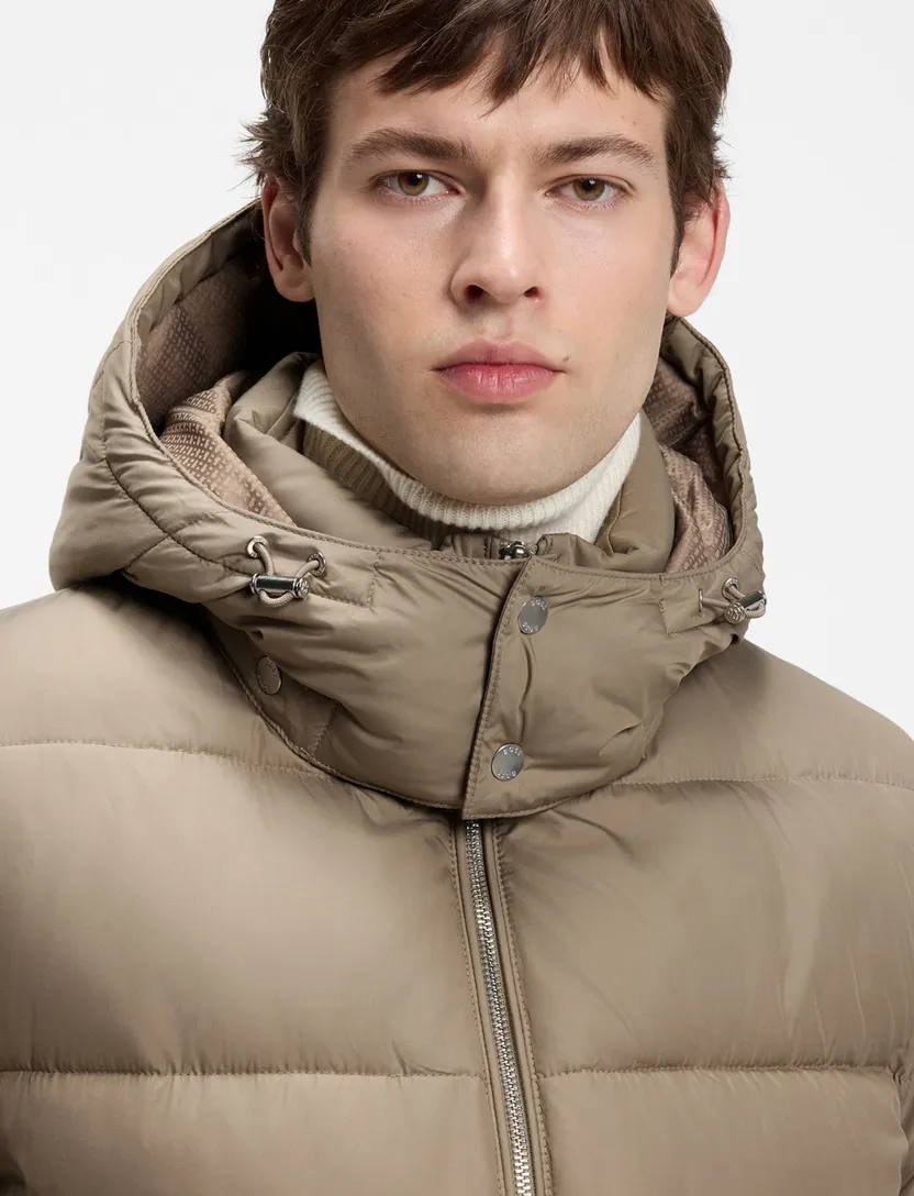 Pufferjas BOSS Black beige gevoerd