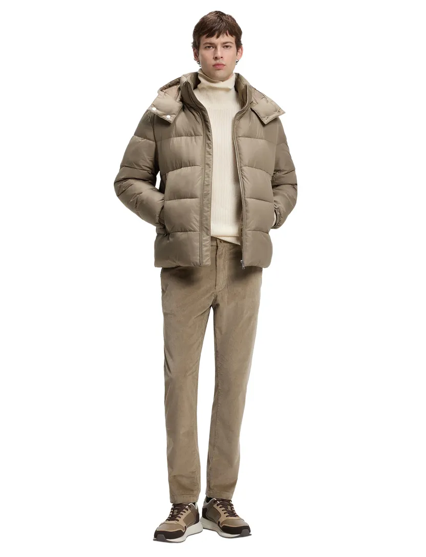 Pufferjas BOSS Black beige gevoerd