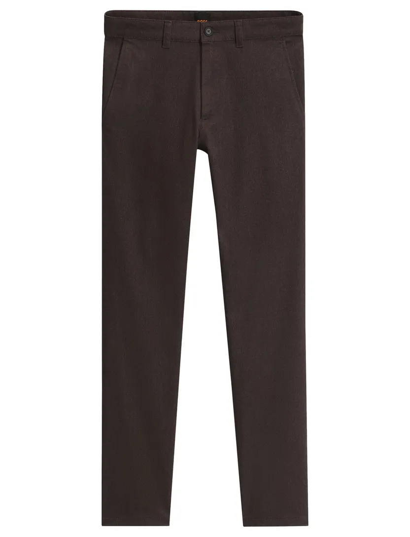 Broeken BOSS Orange bruin Chino-Slim-2