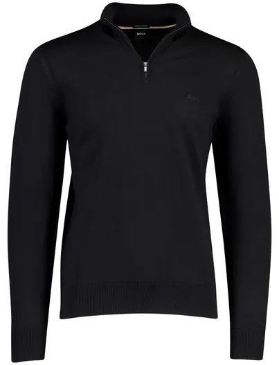 Hugo Boss BOSS Black trui half zip zwart