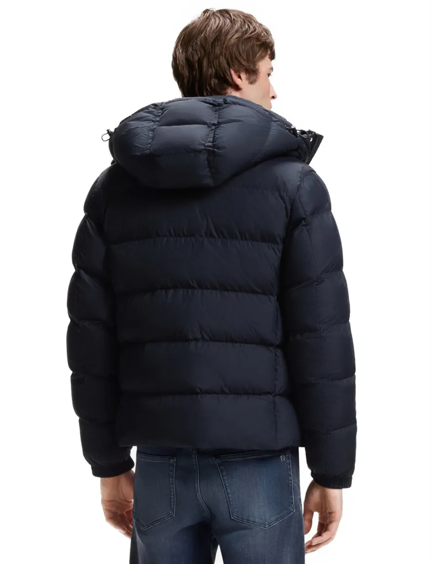 BOSS pufferjas donkerblauw waterafstotend warm