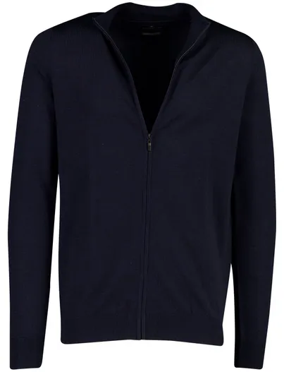 Portofino Portofino vest donkerblauw fijn gebreid