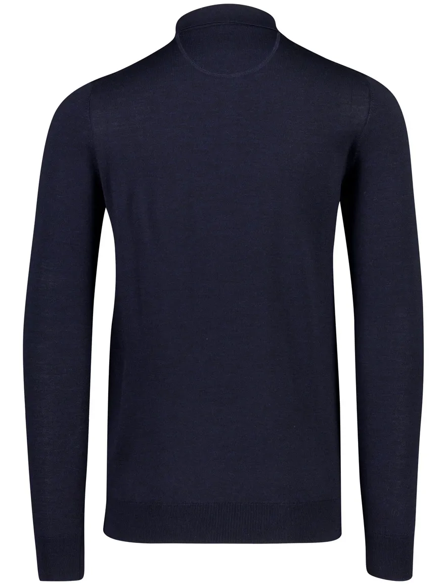 Portofino poloshirt donkerblauw effen