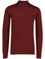 Portofino trui half zip bordeaux effen