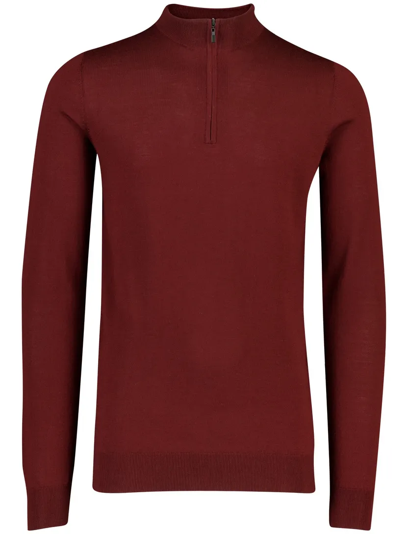 Trui Portofino bordeaux merinowol